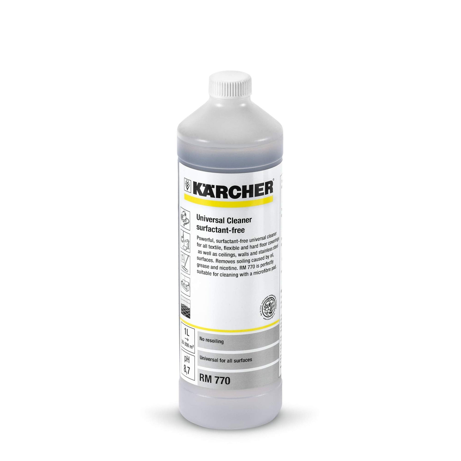 Kärcher 6.295-489.0 - Detergente para moquetas y tapicerías RM 770, botella de 1 l