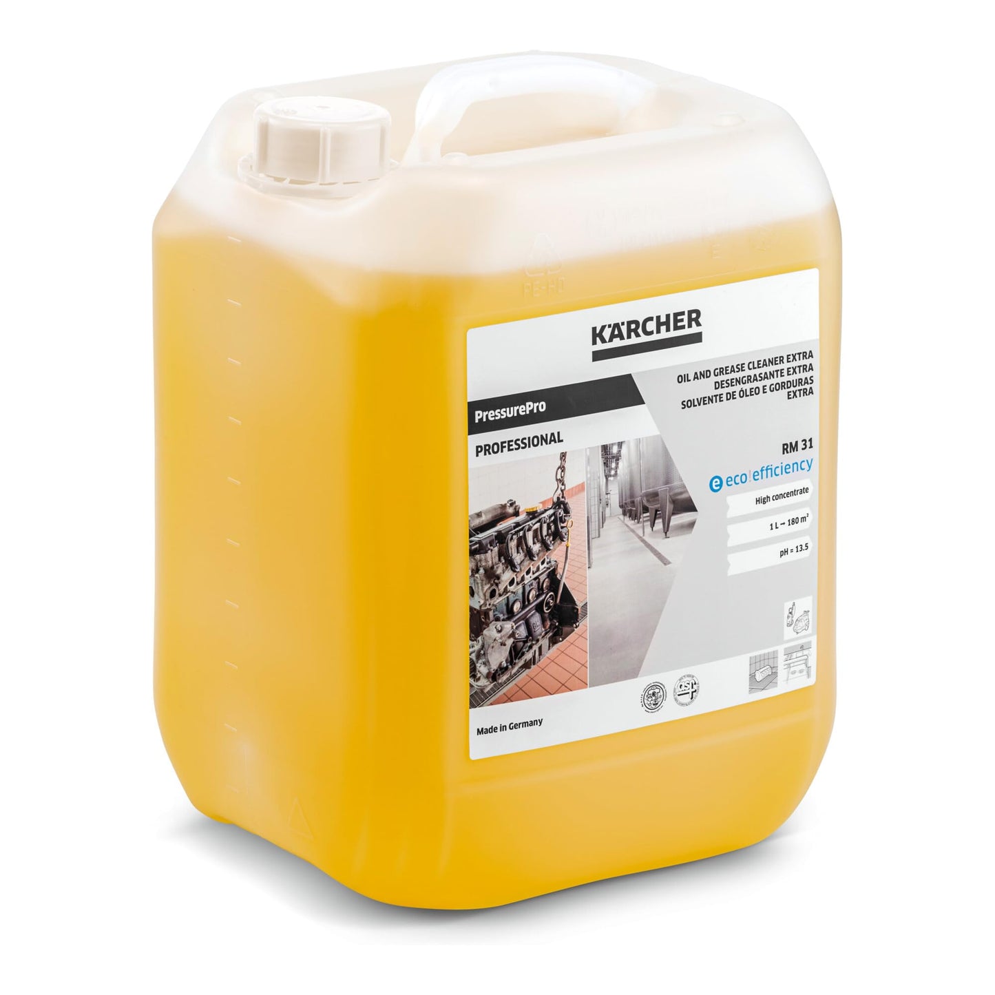 Kärcher 6.295-647.0 - Detergente alcalino RM 31 eco!efficiency para alta presión, 10 l