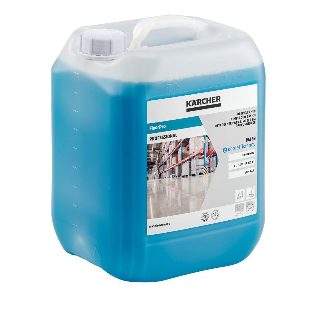 Kärcher 6.295-651.0 - Detergente alcalino para suelos RM 69 eco!efficiency, garrafa de 10 l