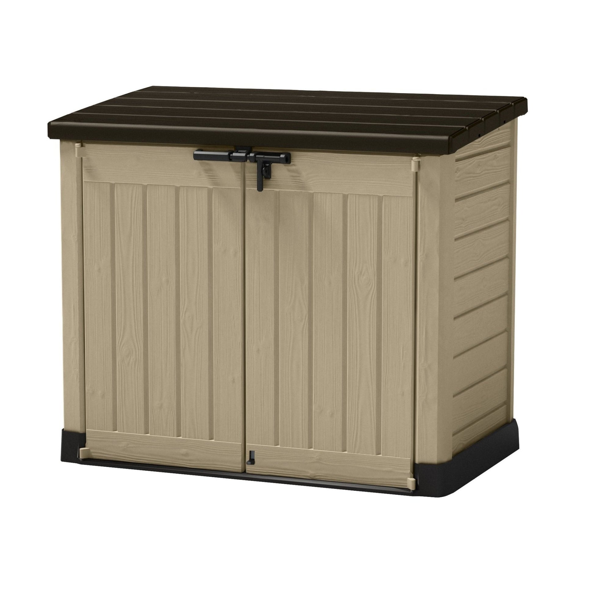 Keter 230438 - Arcón de jardín Store It Out Max 1200 L 145,5x125x82 cm topo y beige - Ferrotecnia