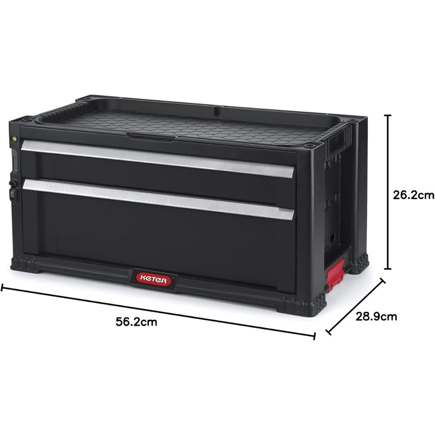 KETER 237790 Caja de herramientas sin herramientas, color negro