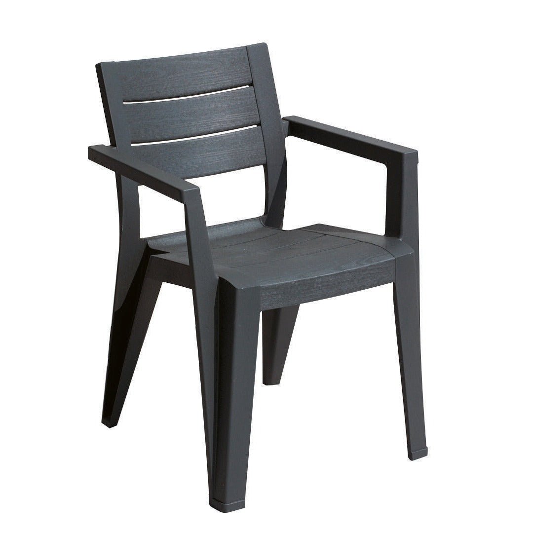 Keter 246188 Julie - Silla de jardín Exterior, Gris - Ferrotecnia