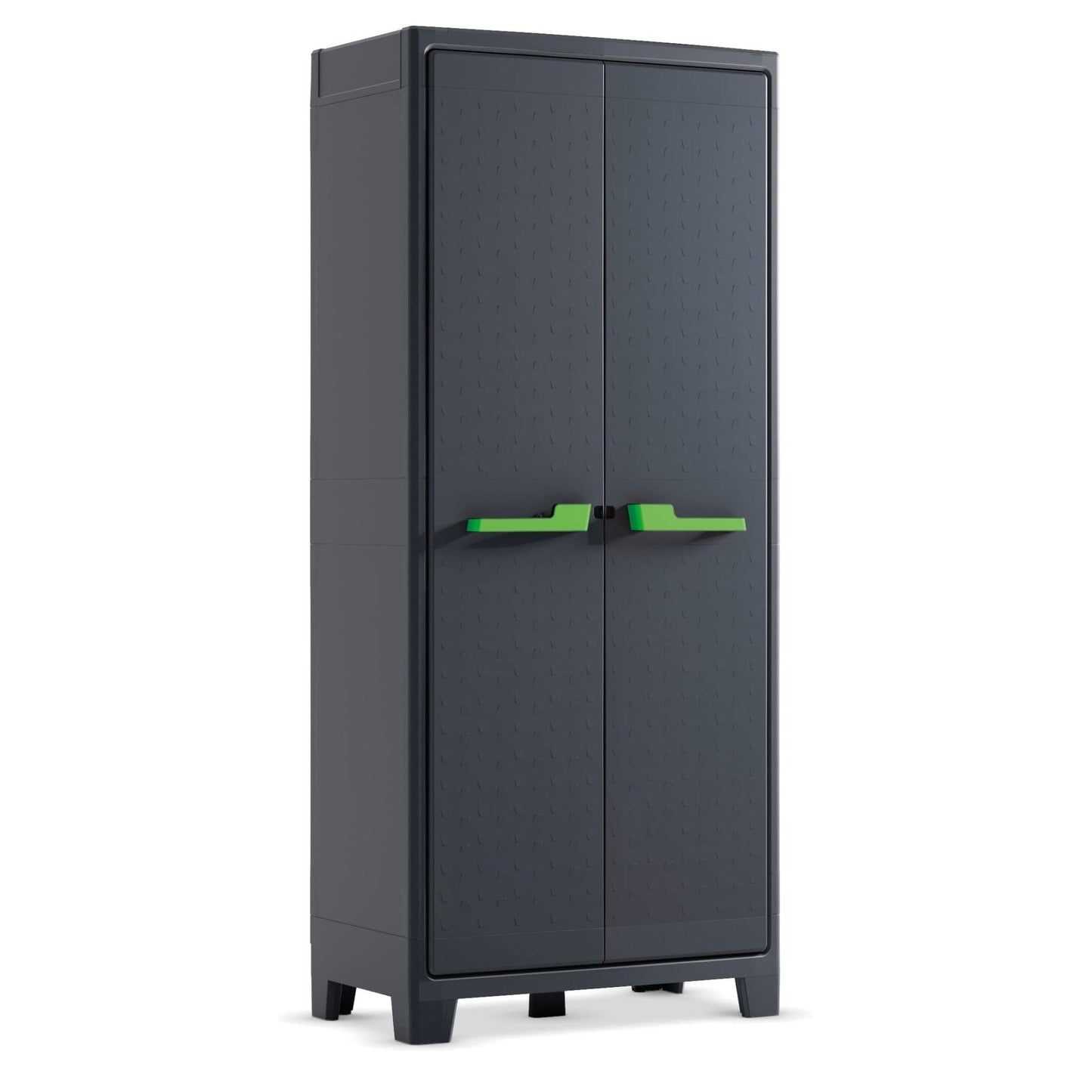 Keter 246898 - Armario de resina Moby Alto 182x80x44 cm 4 baldas gris antracita - Ferrotecnia