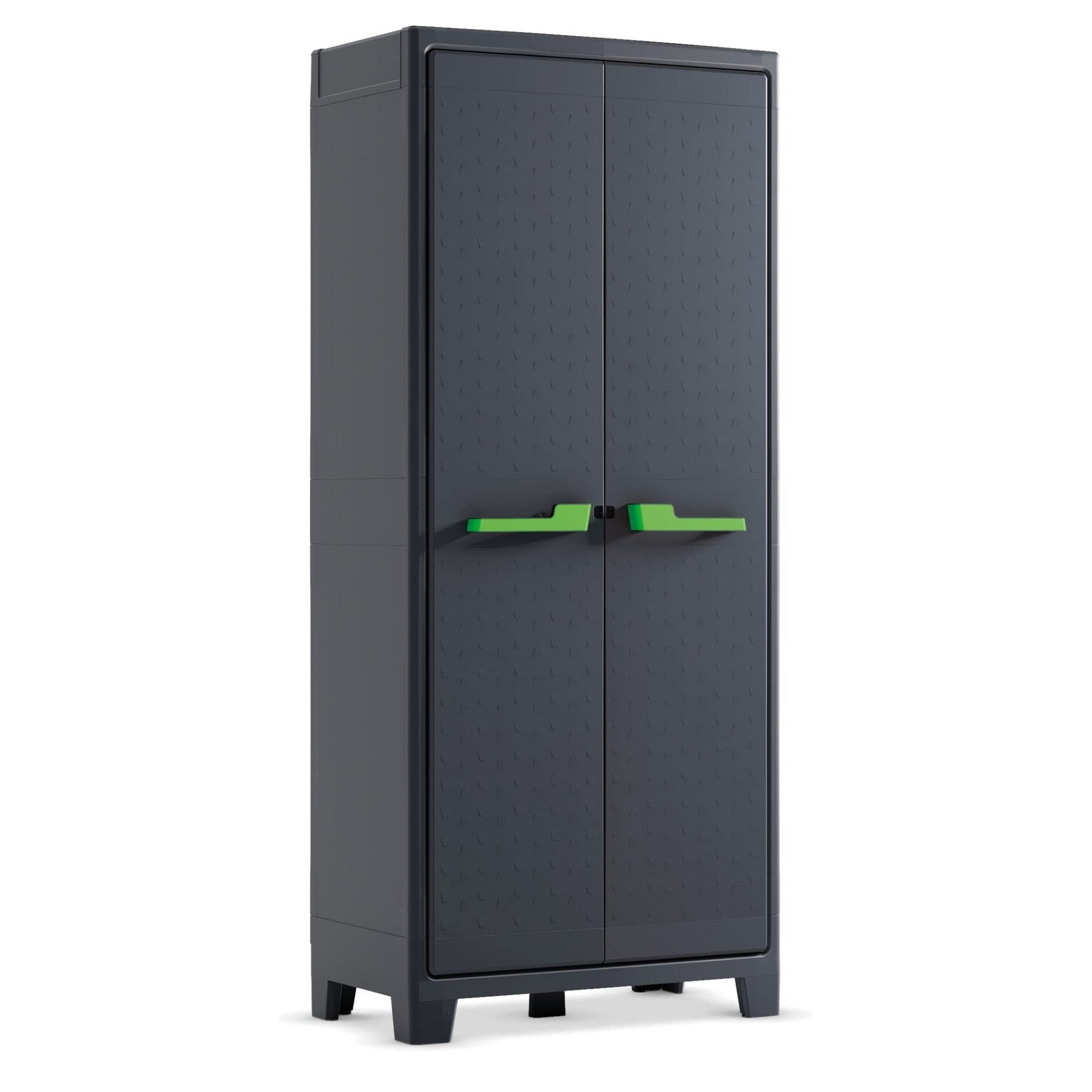 Keter 246898 - Armario de resina Moby Alto 182x80x44 cm 4 baldas gris antracita - Ferrotecnia