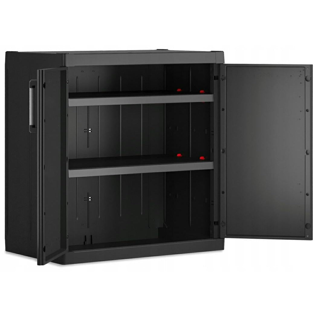 Keter Detroit XL - Armario de almacenamiento de bajo color negro - Ferrotecnia