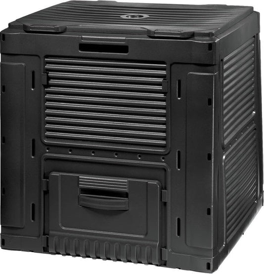 Keter E-Composter 231415 Eco Black 470L - Compostador con depósito para el suelo