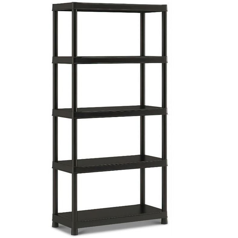 Keter - Estanteria de plastico de 5 baldas, negro - Ferrotecnia