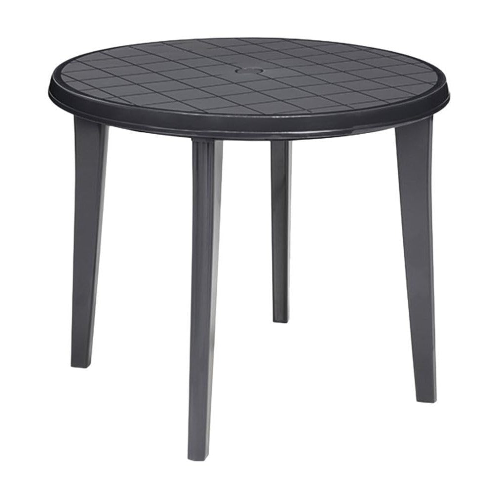 Keter Jardin 221062 Lisa - Mesa Redonda (90 cm), Color Gris - Ferrotecnia