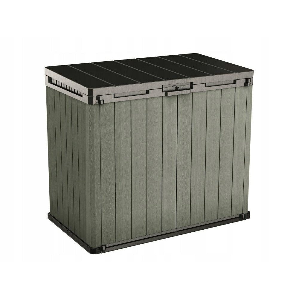 Keter Portaherramientas de Exterior Store-It-out Darwin, Ideal para el jardín, Verde, 140 x 80 x 120 cm, 1150 l