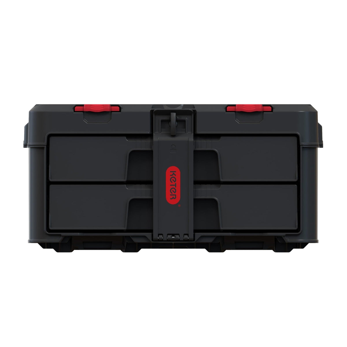 Keter Unidad de almacenamiento Stack & Roll para herramientas de bricolaje, resistente, con 2 cajones (253384) (el embalaje puede variar) - Ferrotecnia