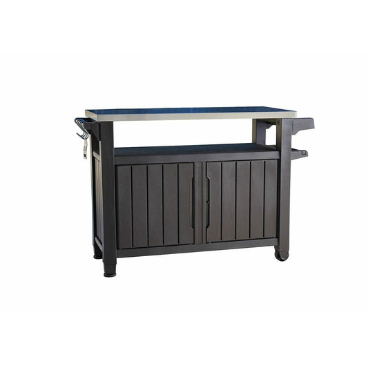 KETER Unity XL - Mesa de preparación al aire libre y unidad de almacenamiento - Ferrotecnia