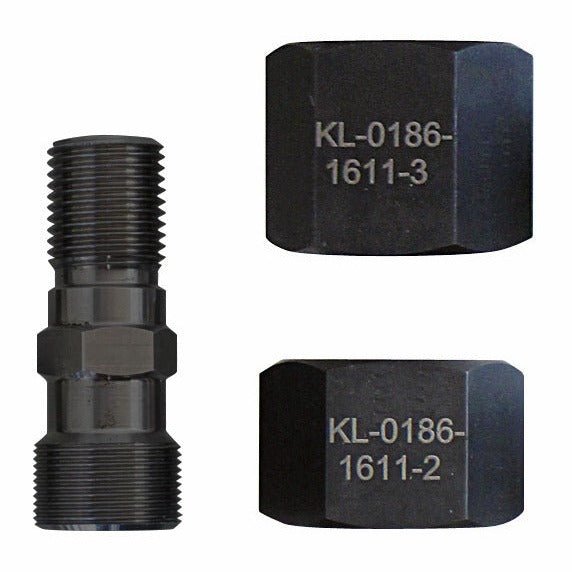 KL-0186-1611 B - Adaptador de husillo de tracción, M20x1, con tuercas M25 - Ferrotecnia