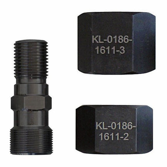 KL-0186-1611 B - Adaptador de husillo de tracción, M20x1, con tuercas M25 - Ferrotecnia