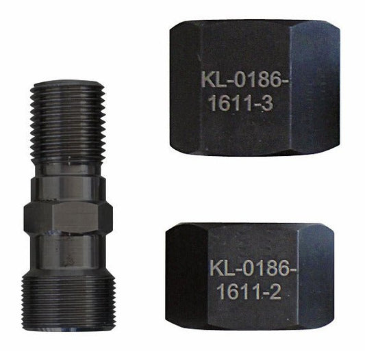 KL-0186-1611 B - Adaptador de husillo de tracción, M20x1, con tuercas M25 - Ferrotecnia