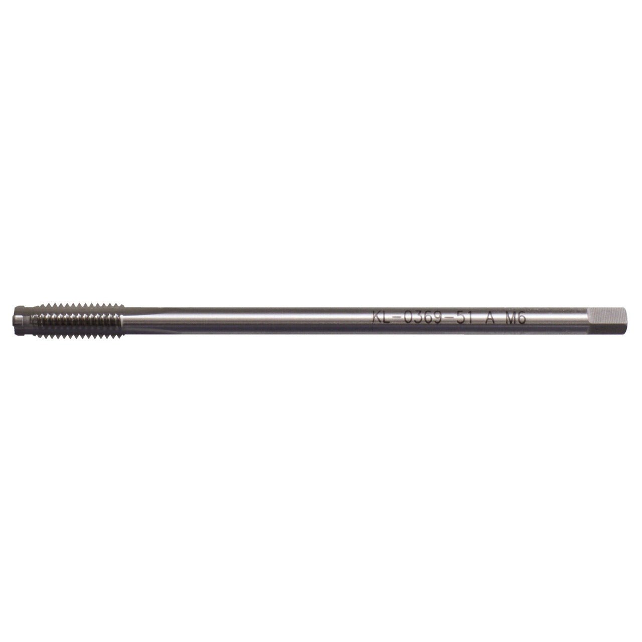 KL - 0369 - 51 A - Macho M6 con punta ranurada en espiral - Ferrotecnia