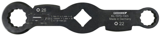 KL-1070-1305 - Llave de doble extremo, 22/26 mm (waf) - Ferrotecnia