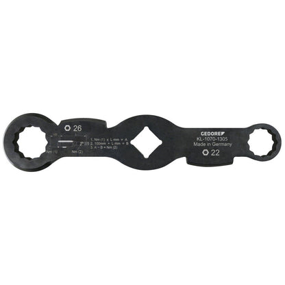 KL-1070-1305 - Llave de doble extremo, 22/26 mm (waf) - Ferrotecnia