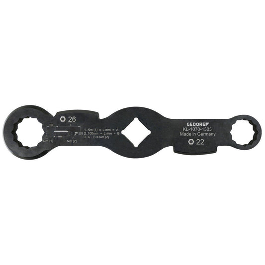 KL-1070-1305 - Llave de doble extremo, 22/26 mm (waf) - Ferrotecnia