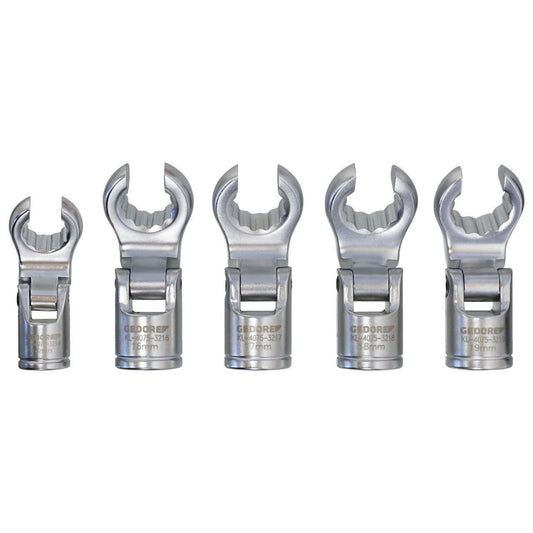 KL - 4075 - 321 K - Juego de vasos de 3/8" articulados con boca abierta - Ferrotecnia
