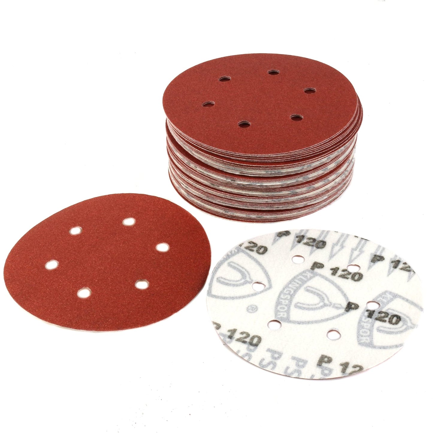 Klingspor 270496 - Disco de lija con velcro PS 18 EK, grano 120, 150 mm, perforación GLS3