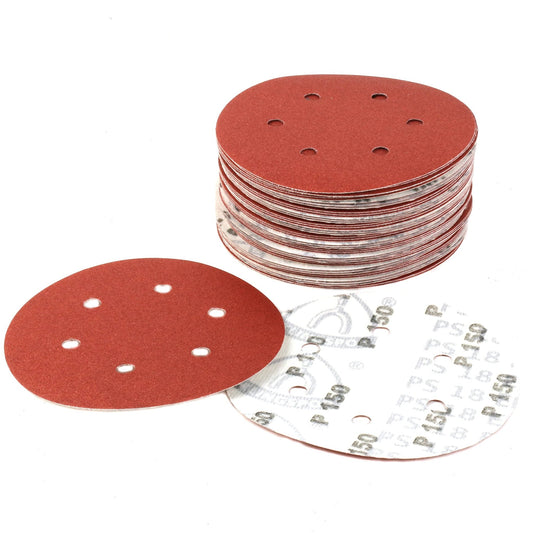 Klingspor 270525 - Disco de lija con velcro PS 18 EK, grano 150, 150 mm, perforación GLS3