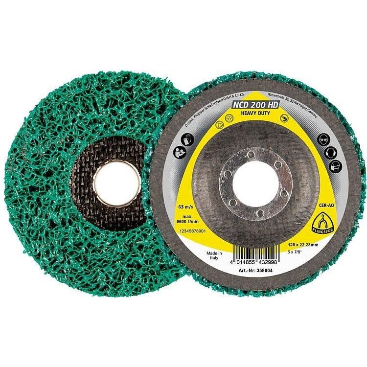 Klingspor 358004 - Disco de limpieza de no tejido NCD 200 HD extra grueso, 125 x 22,23 mm - Ferrotecnia