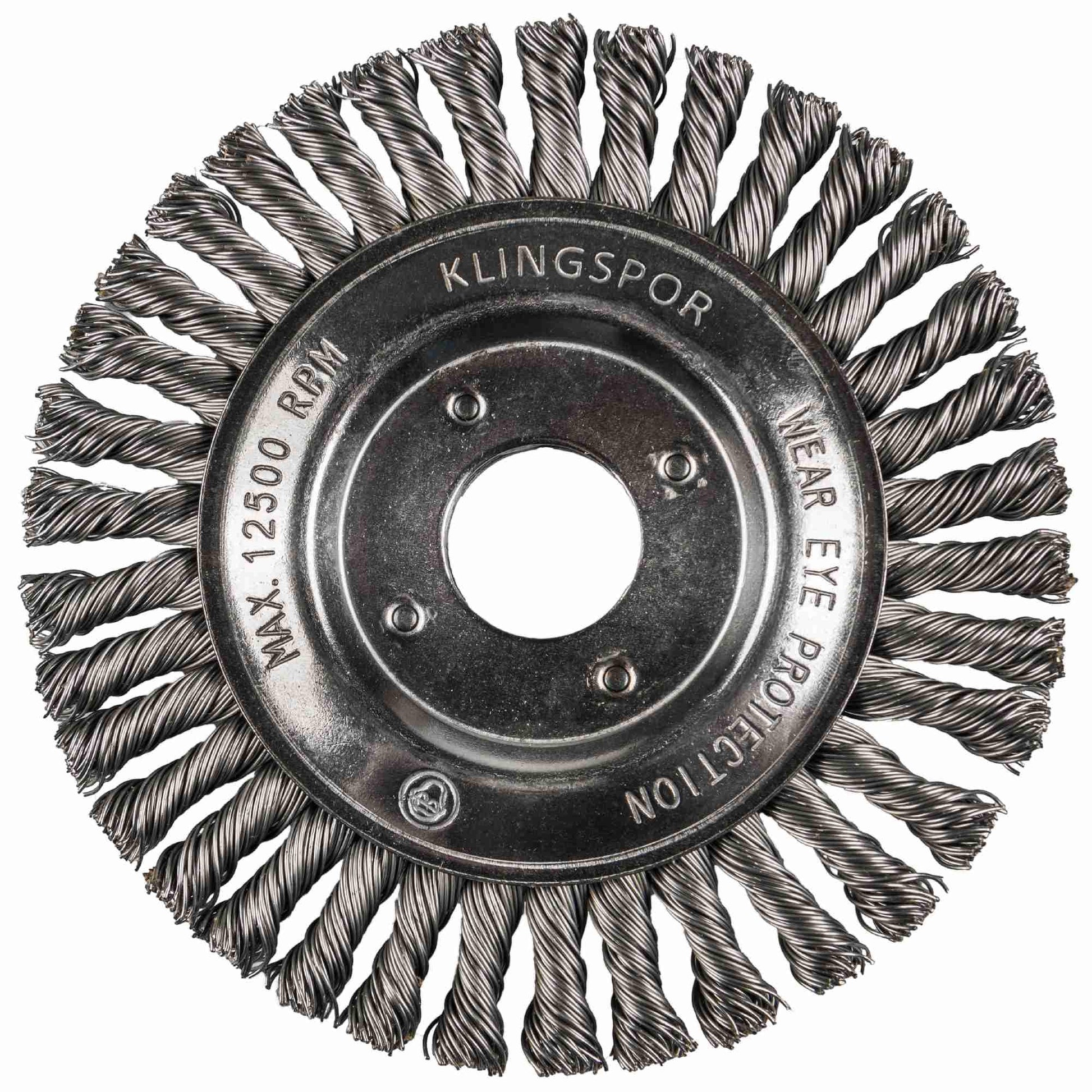 Klingspor 358314 - Cepillo de disco de alambre trenzado BRP 600 Z para tubos, 115 x 6 x 22,23 mm