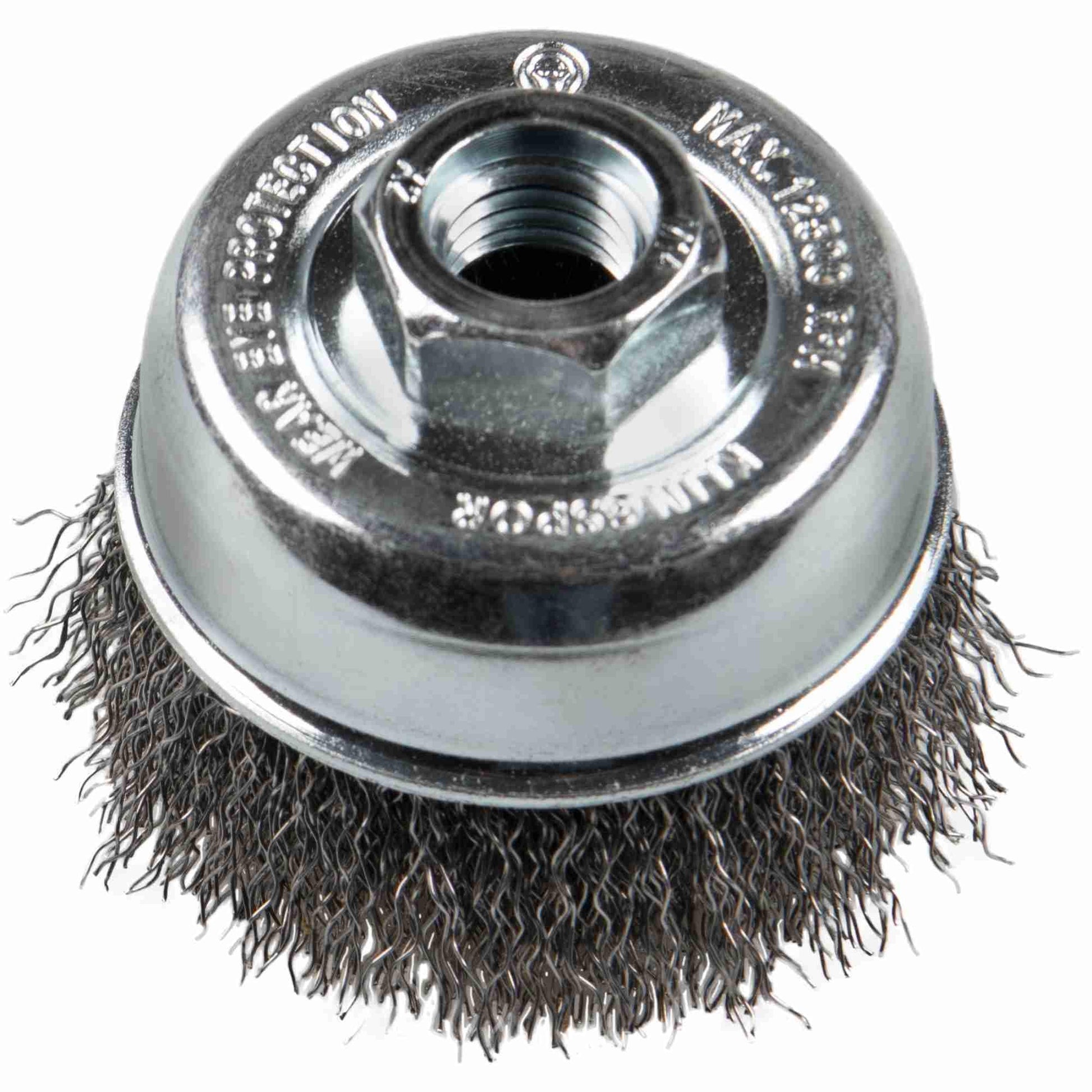 Klingspor 358373 - Cepillo de copa BT 600 W de alambre de acero ondulado, 80 mm, rosca M14