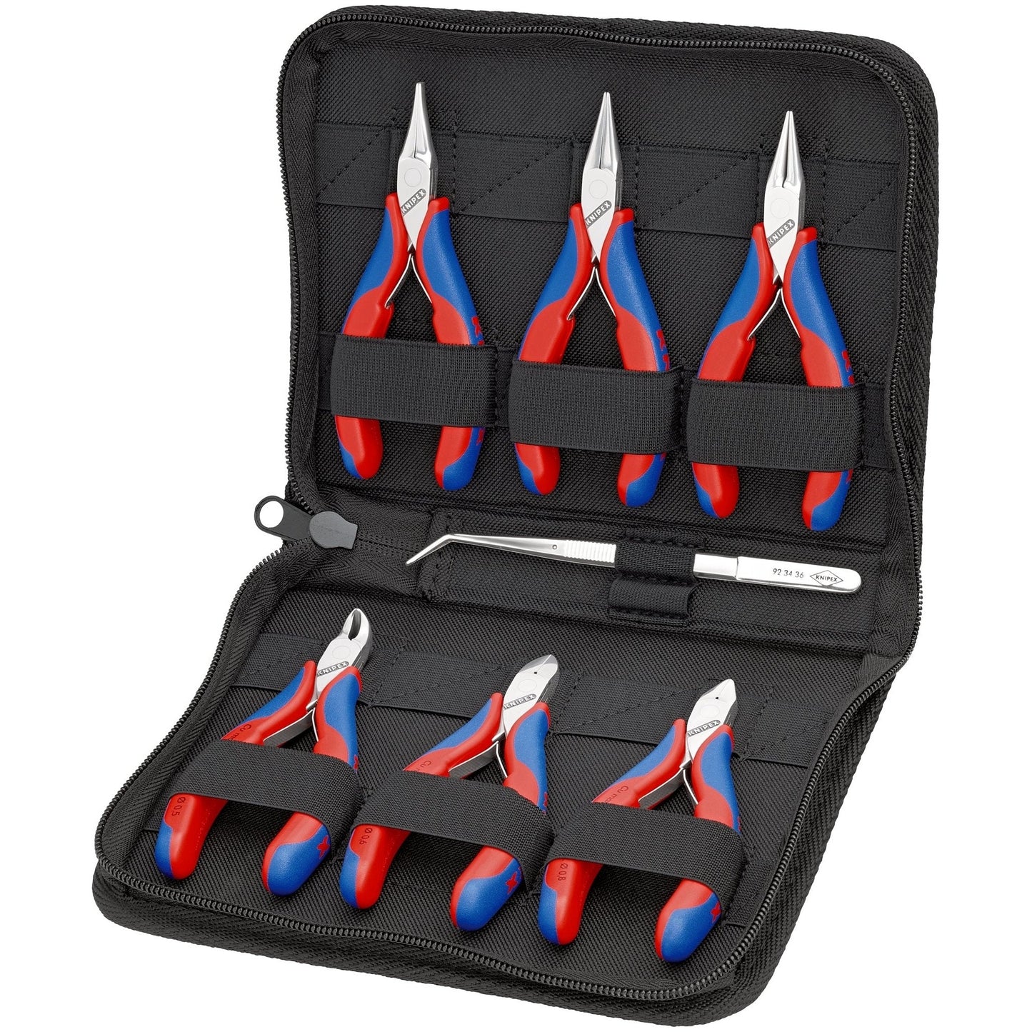 Knipex 00 20 16 - Estuche con alicates de electrónica