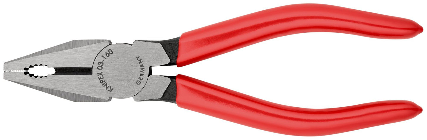 Knipex 0301160EAN - Alicate universal con mangos recubiertos de plástico 160 mm - Ferrotecnia