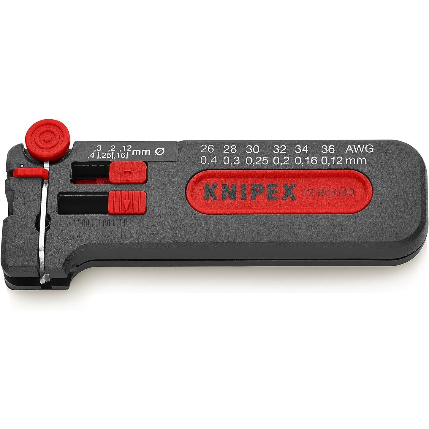 Knipex 12 80 040 SB - Pelacables de precisión Knipex (0,012 - 0,4 mm.) (en embalaje autoservicio)