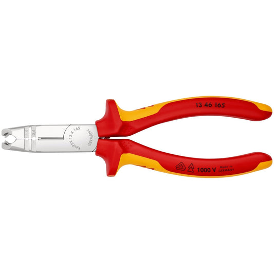 Knipex 13 46 165 - Alicate pelacables multifunción aislado VDE Knipex 165 mm. con mangos bicomponentes - Ferrotecnia