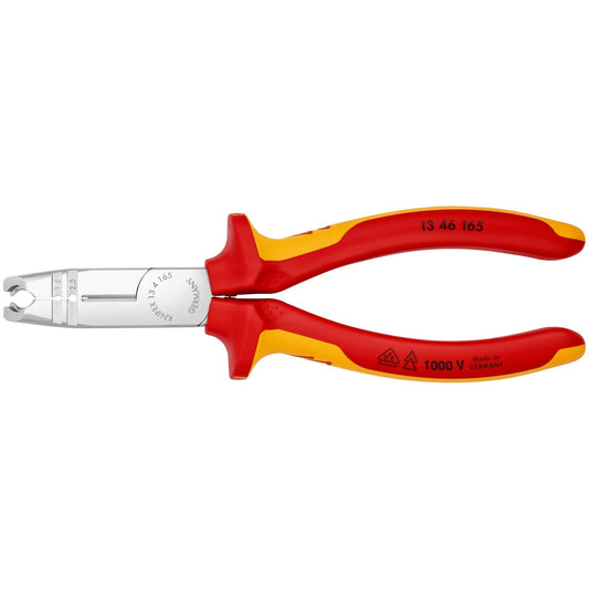 Knipex 13 46 165 - Knipex VDE insulated multifunction wire stripping pliers 165 mm. with two-component handles