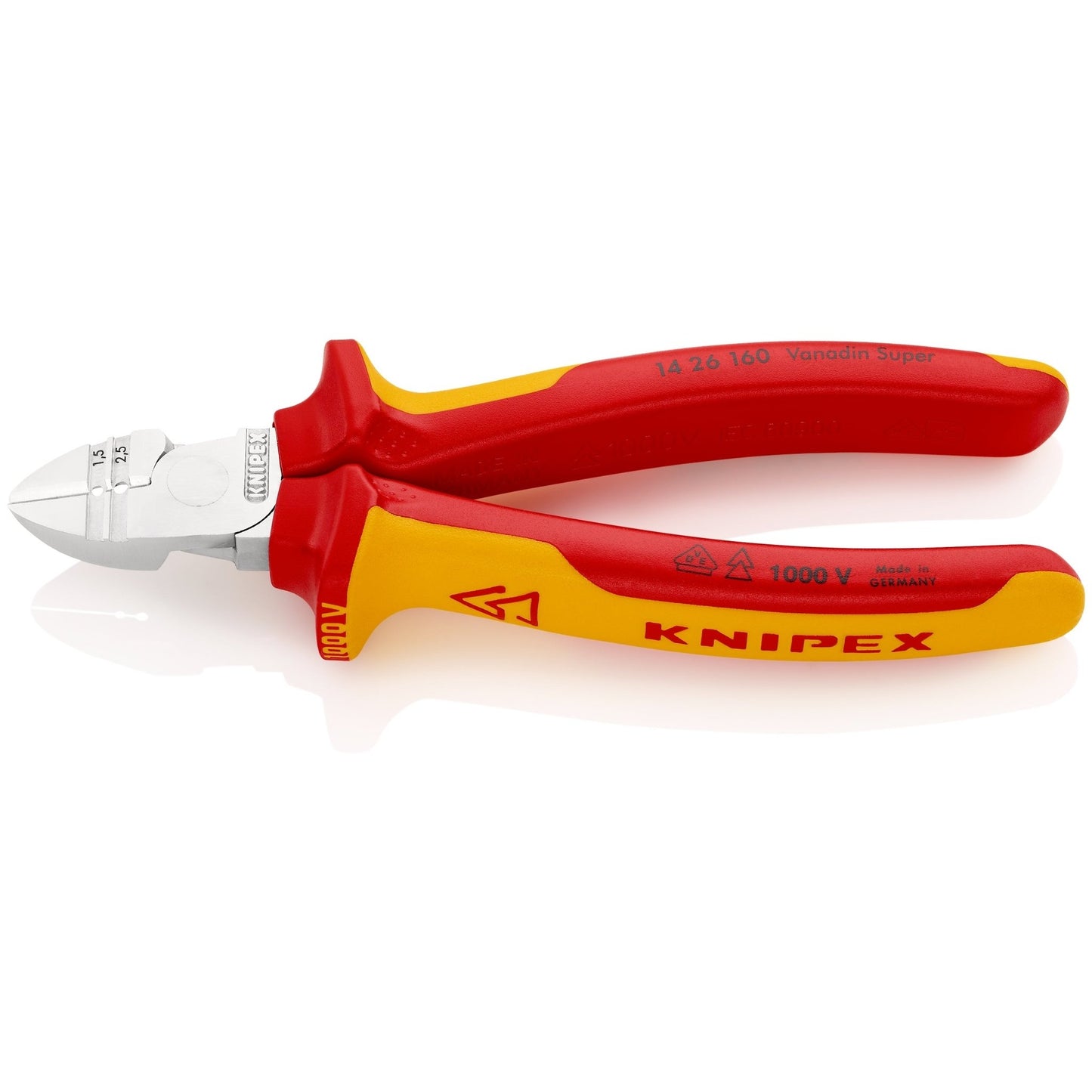 Knipex 14 26 160 - Diagonal cutting pliers with wire stripper function