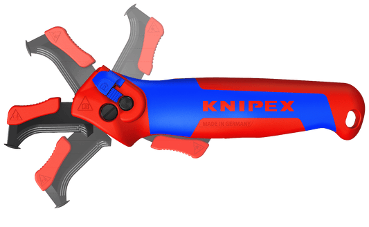 Knipex 16 50 145 SB - Pelacables con carraca y guía deslizamiento - Ferrotecnia