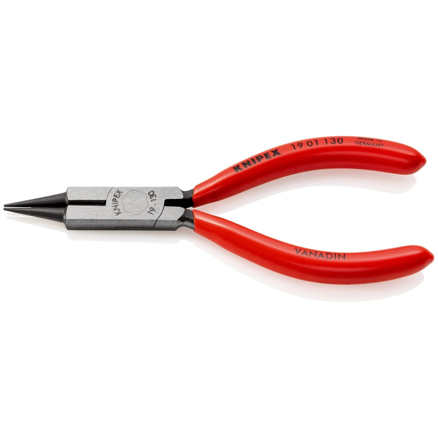 Knipex 19 01 130 SB - Round nose pliers with cutting edges