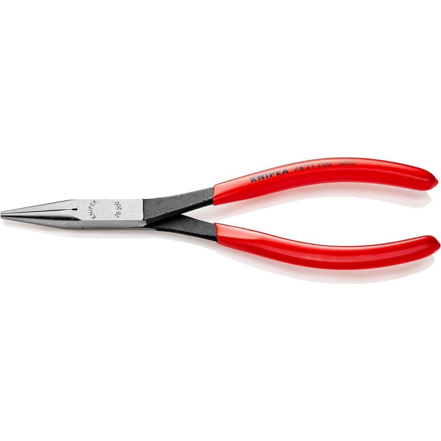 Knipex 28 21 200 - Assembly pliers with long Knipex 200 mm semi-round mouths. with PVC handles