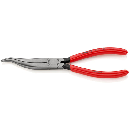 Knipex 3831200 - Pince de mécanicien, mâchoires papillon semi-rondes - avec poignées revêtues de plastique