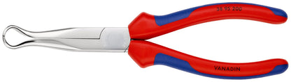 Knipex 3895200 - Alicate para mecánicos, bocas 45º semiredondas para extraer bujías - con mangos bicomponentes 200 - Ferrotecnia
