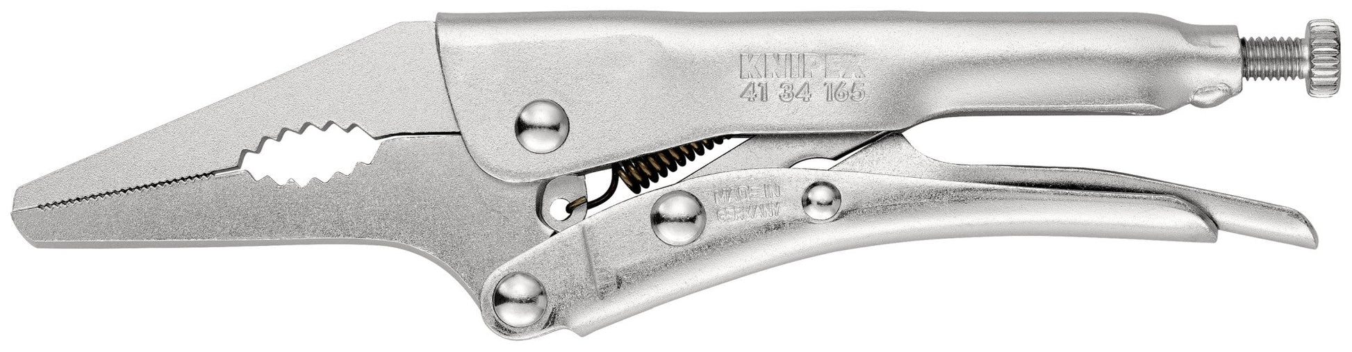 Knipex 4134165 - Mordaza Grip con bocas largas y estrechas 165 mm - Ferrotecnia