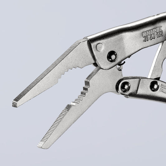 Knipex 4134165 - Mordaza Grip con bocas largas y estrechas 165 mm - Ferrotecnia