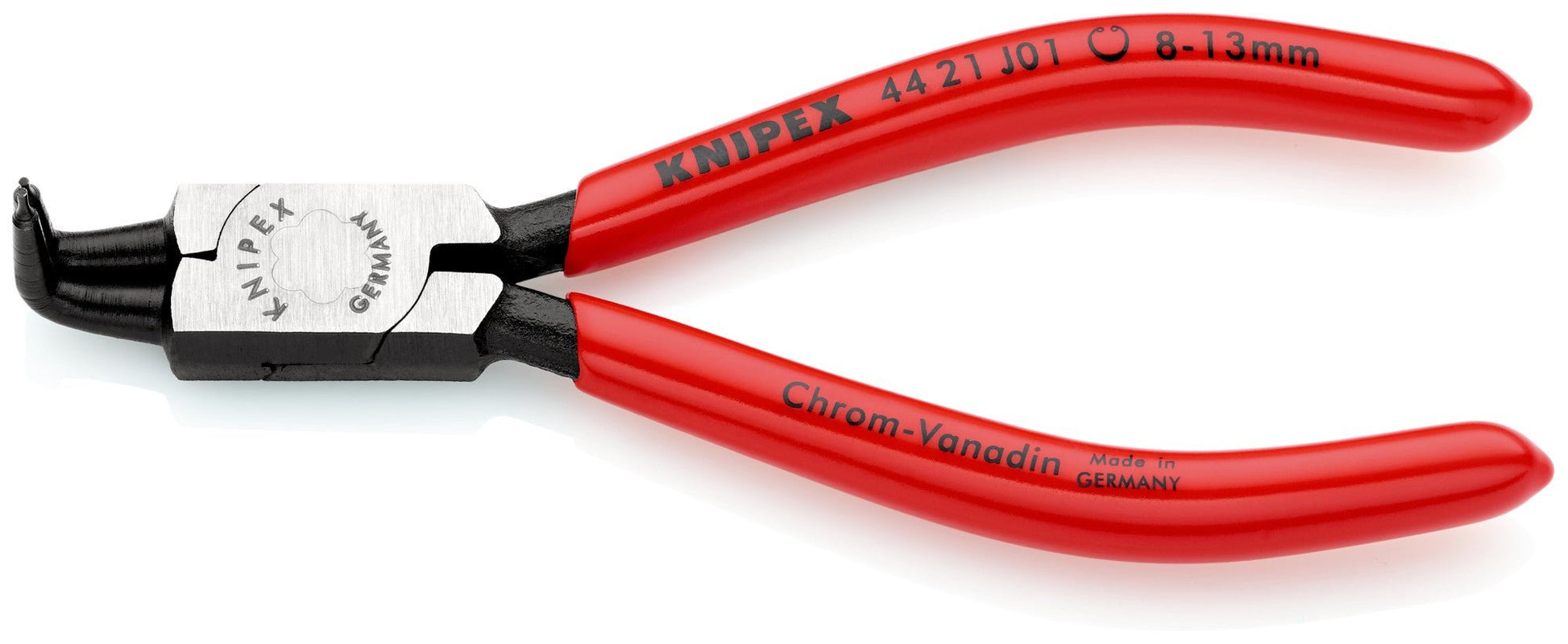 Knipex 44 21 J01 - Alicate con boca a 90º para arandelas interiores Knipex, para arandelas de 8 a 13 mm. - Ferrotecnia