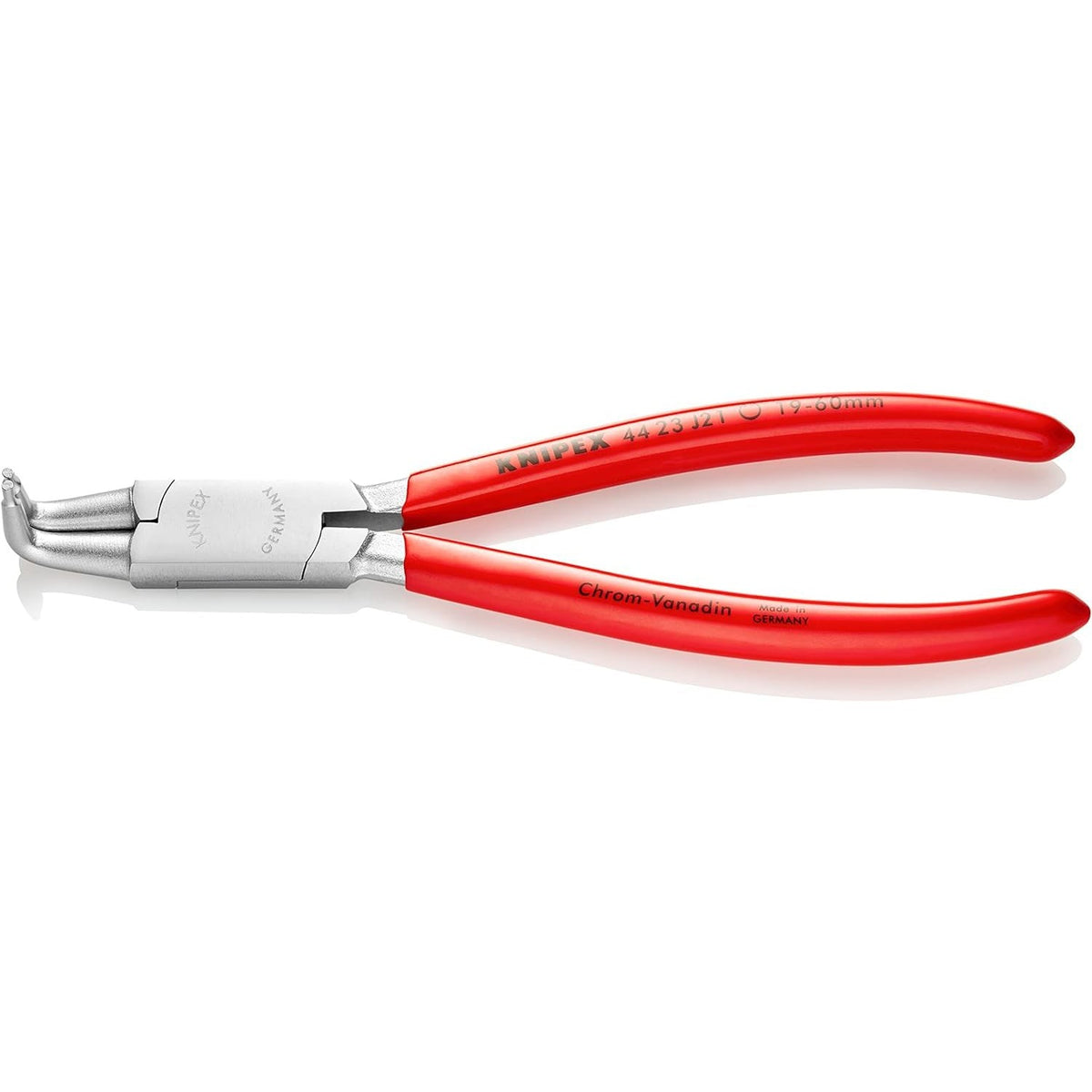Knipex 44 23 J21 - Pliers with 90º mouth for Knipex internal washers, for washers from 19 to 60 mm.