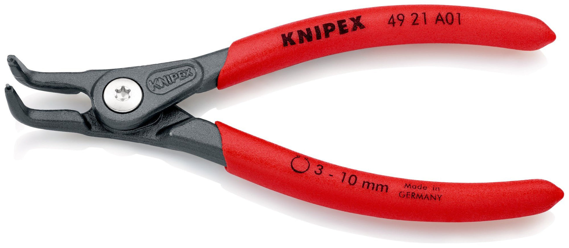 Knipex 49 21 A41 - Alicate de precisión con boca a 90º para arandelas exteriores Knipex, para arandelas de 85 a 140 mm. - Ferrotecnia