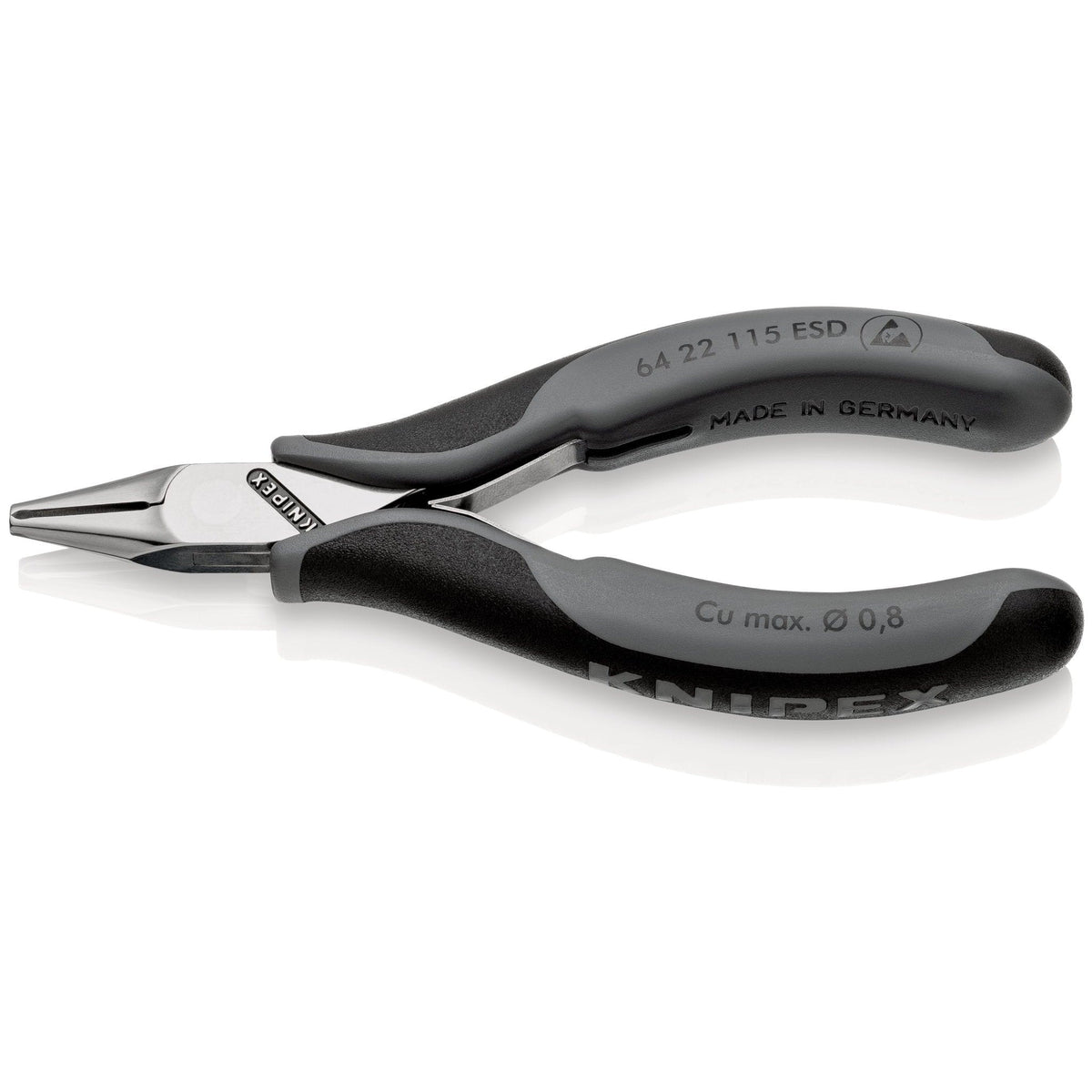 Knipex 64 22 115 ESD - Alicates de corte frontal para electrónica ESD - Ferrotecnia