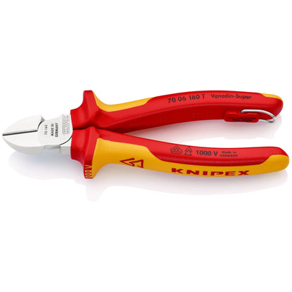 Knipex 7006160T -  Alicate de corte diagonal aislados anticaída 160 mm