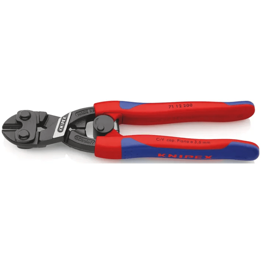 Knipex 71 12 200 SB - Knipex Cobolt® articulated cutter 200 mm. with two-component handles and automatic opening spring (in self-service packaging)