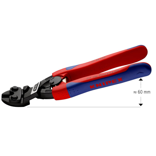 Knipex 71 42 200 - Coupe-câbles articulé Knipex Cobolt® 200 mm. avec poignées à deux composants, ressort d'ouverture automatique, encoche sur les bords et bouche inclinée à 20º