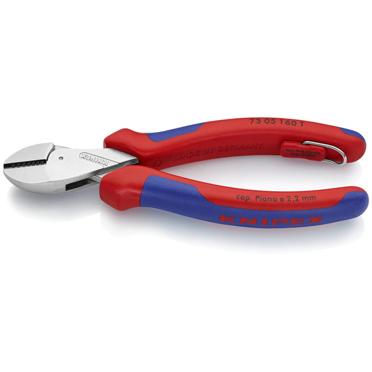 Knipex 73 05 160 T - Alicate de corte diagonal Knipex X-Cut® 160 mm. con mangos bicomponentes y sistema anticaída