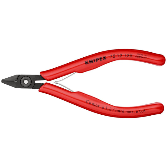 Knipex 75 12 125 - Alicates de corte diagonal para electrónica - Ferrotecnia